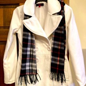 Winter white peacoat